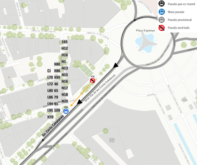 Plànol il·lustratiu. La informació mostrada al plànol es troba descrita al text d'aquesta pàgina.