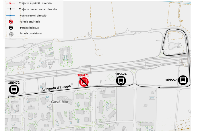 Plànol il·lustratiu. La informació mostrada al plànol es troba descrita al text d'aquesta pàgina.