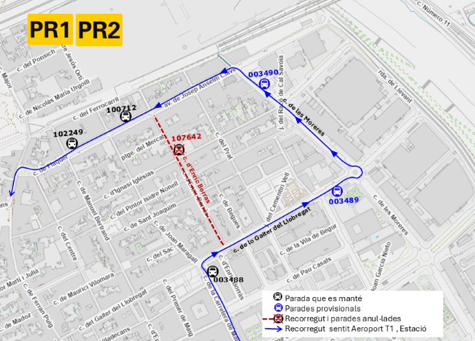 Plànol il·lustratiu. La informació mostrada al plànol es troba descrita al text d'aquesta pàgina.