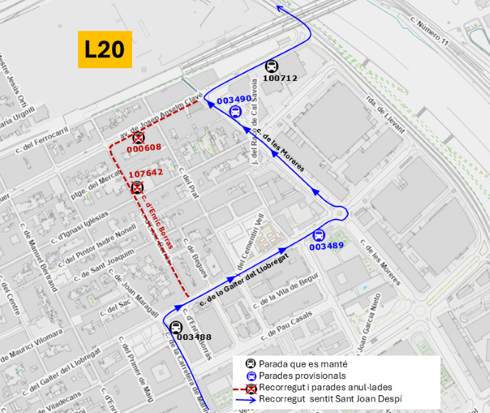 Plànol il·lustratiu. La informació mostrada al plànol es troba descrita al text d'aquesta pàgina.