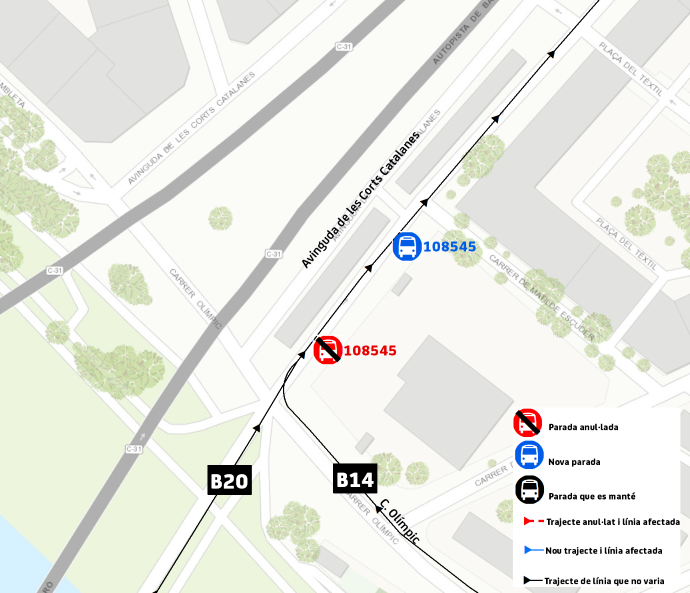 Plànol il·lustratiu. La informació mostrada al plànol es troba descrita al text d'aquesta pàgina.