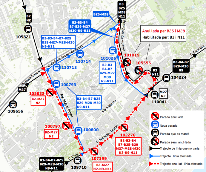 Plànol il·lustratiu. La informació mostrada al plànol es troba descrita al text d'aquesta pàgina.