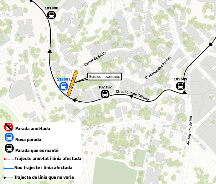 Plànol il·lustratiu. La informació mostrada al plànol es troba descrita al text d'aquesta pàgina.
