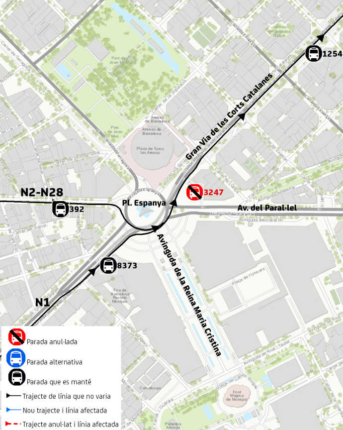 Plànol il·lustratiu. La informació mostrada al plànol es troba descrita al text d'aquesta pàgina.
