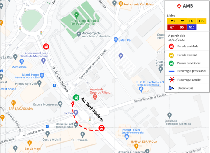 Plànol il·lustratiu. La informació mostrada al plànol es troba descrita al text d'aquesta pàgina.