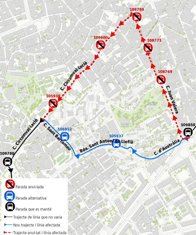 Plànol il·lustratiu. La informació mostrada al plànol es troba descrita al text d'aquesta pàgina.