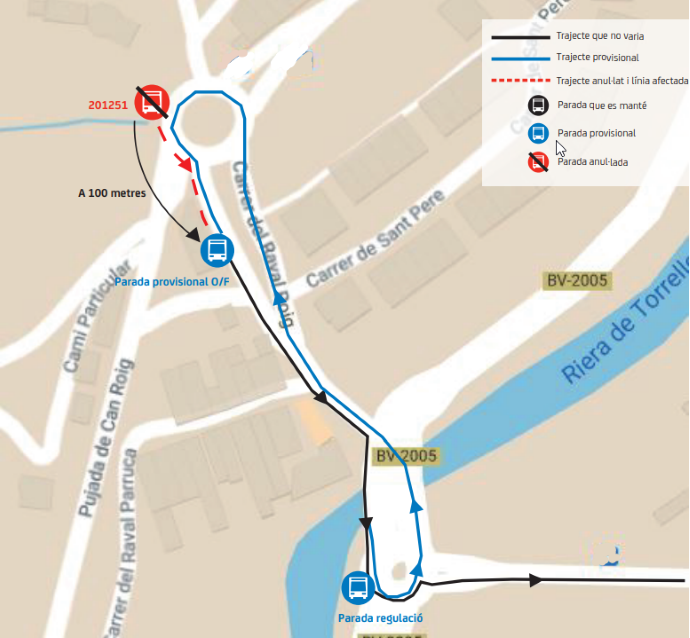 Plànol il·lustratiu. La informació mostrada al plànol es troba descrita al text d'aquesta pàgina.