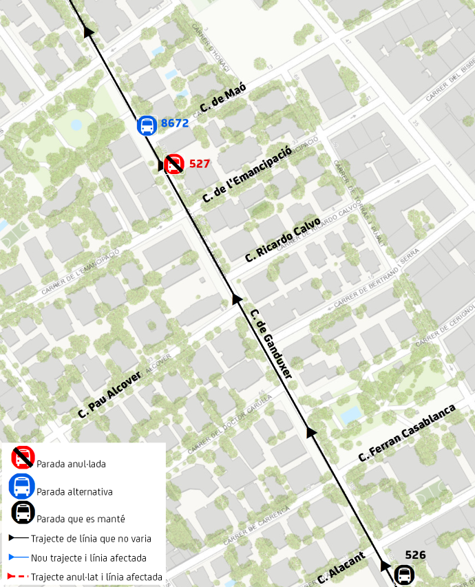Plànol il·lustratiu. La informació mostrada al plànol es troba descrita al text d'aquesta pàgina.