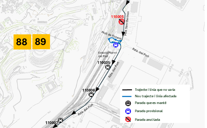 Plànol il·lustratiu. La informació mostrada al plànol es troba descrita al text d'aquesta pàgina.