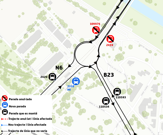 Plànol il·lustratiu. La informació mostrada al plànol es troba descrita al text d'aquesta pàgina.