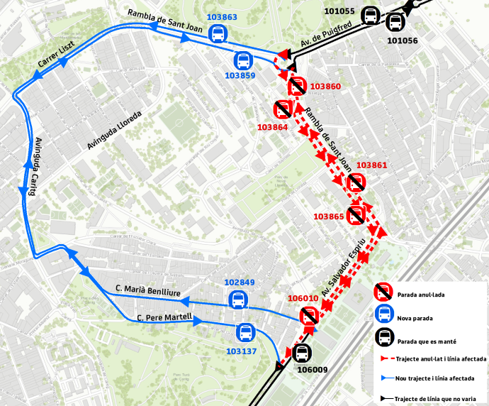 Plànol il·lustratiu. La informació mostrada al plànol es troba descrita al text d'aquesta pàgina.
