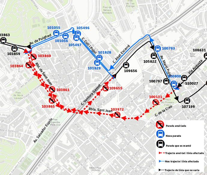 Plànol il·lustratiu. La informació mostrada al plànol es troba descrita al text d'aquesta pàgina.