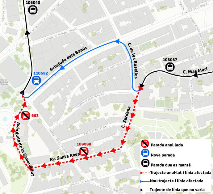 Plànol il·lustratiu. La informació mostrada al plànol es troba descrita al text d'aquesta pàgina.