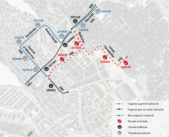 Plànol il·lustratiu. La informació mostrada al plànol es troba descrita al text d'aquesta pàgina.