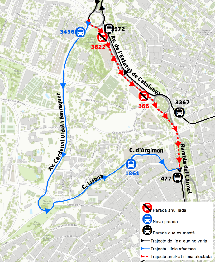 Plànol il·lustratiu. La informació mostrada al plànol es troba descrita al text d'aquesta pàgina.
