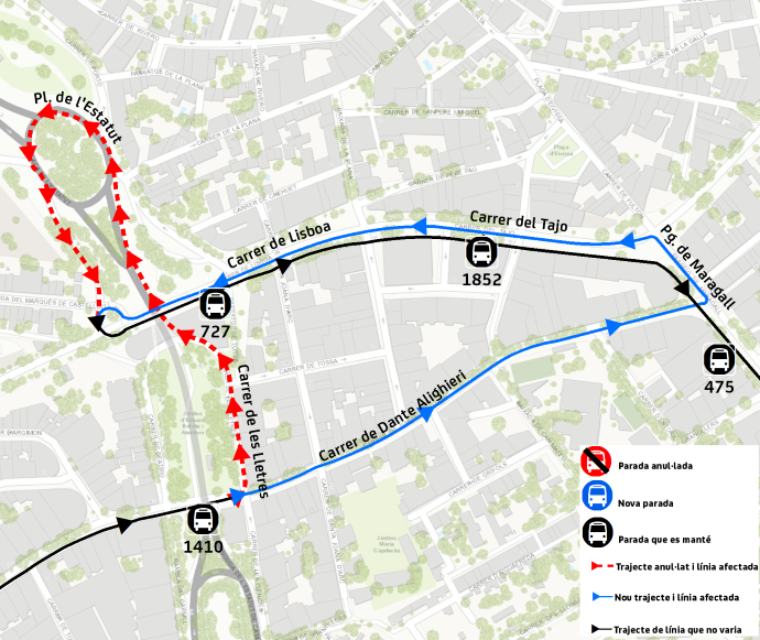 Plànol il·lustratiu. La informació mostrada al plànol es troba descrita al text d'aquesta pàgina.