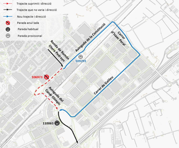 Plànol il·lustratiu. La informació mostrada al plànol es troba descrita al text d'aquesta pàgina.