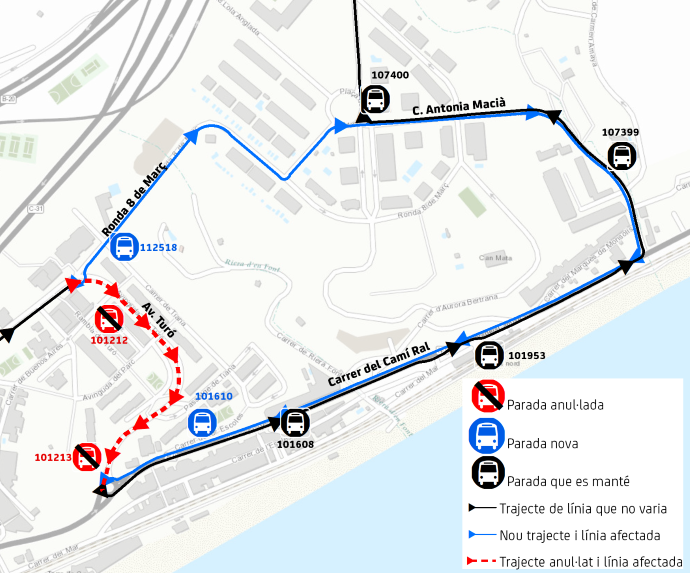 Plànol il·lustratiu. La informació mostrada al plànol es troba descrita al text d'aquesta pàgina.