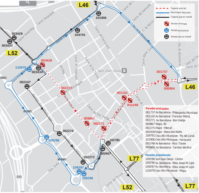 Plànol il·lustratiu. La informació mostrada al plànol es troba descrita al text d'aquesta pàgina.