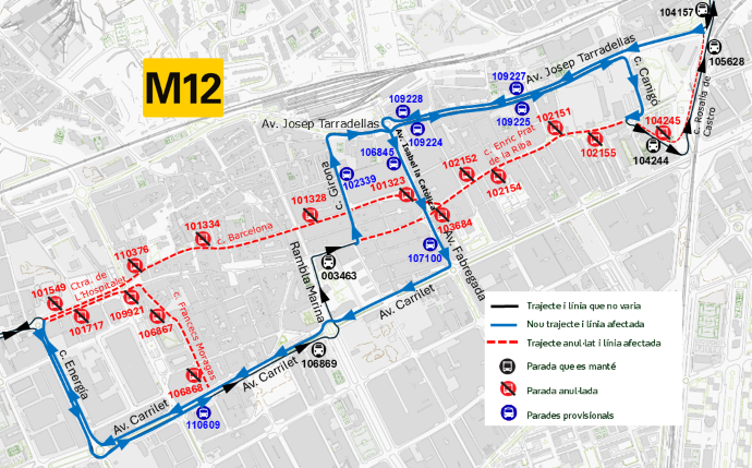 Plànol il·lustratiu. La informació mostrada al plànol es troba descrita al text d'aquesta pàgina.