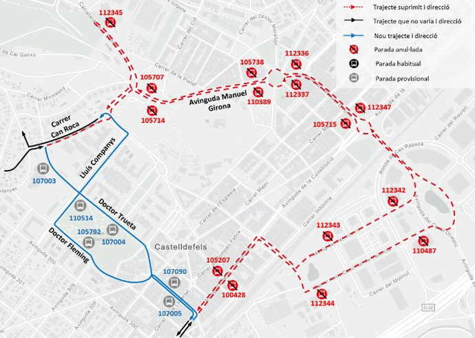 Plànol il·lustratiu. La informació mostrada al plànol es troba descrita al text d'aquesta pàgina.