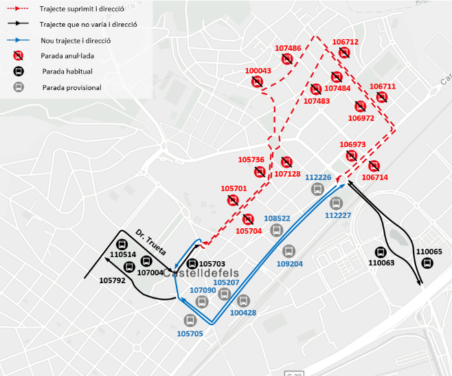 Plànol il·lustratiu. La informació mostrada al plànol es troba descrita al text d'aquesta pàgina.