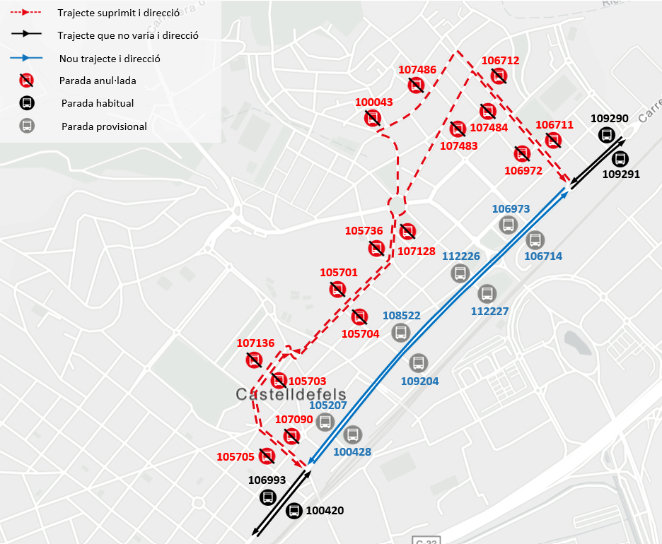 Plànol il·lustratiu. La informació mostrada al plànol es troba descrita al text d'aquesta pàgina.
