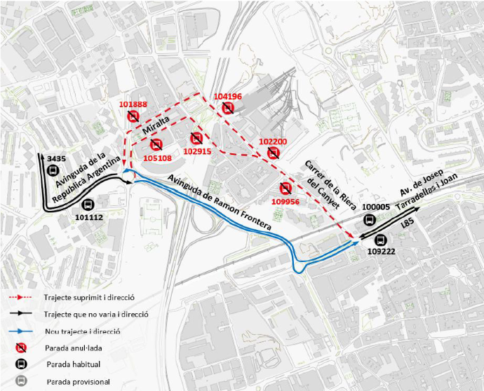 Plànol il·lustratiu. La informació mostrada al plànol es troba descrita al text d'aquesta pàgina.