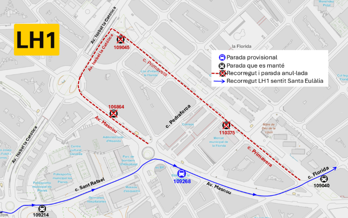 Plànol il·lustratiu. La informació mostrada al plànol es troba descrita al text d'aquesta pàgina.