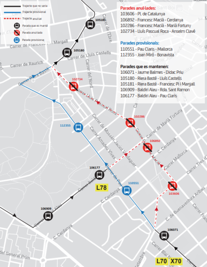 Plànol il·lustratiu. La informació mostrada al plànol es troba descrita al text d'aquesta pàgina.