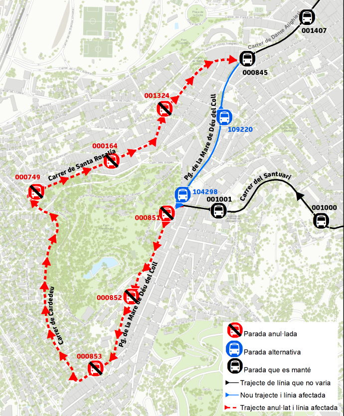 Plànol il·lustratiu. La informació mostrada al plànol es troba descrita al text d'aquesta pàgina.