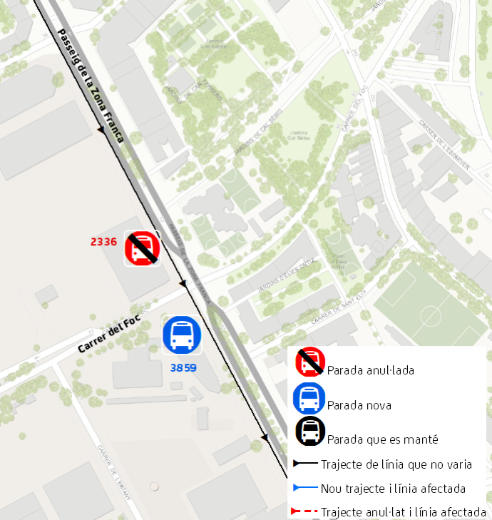 Plànol il·lustratiu. La informació mostrada al plànol es troba descrita al text d'aquesta pàgina.