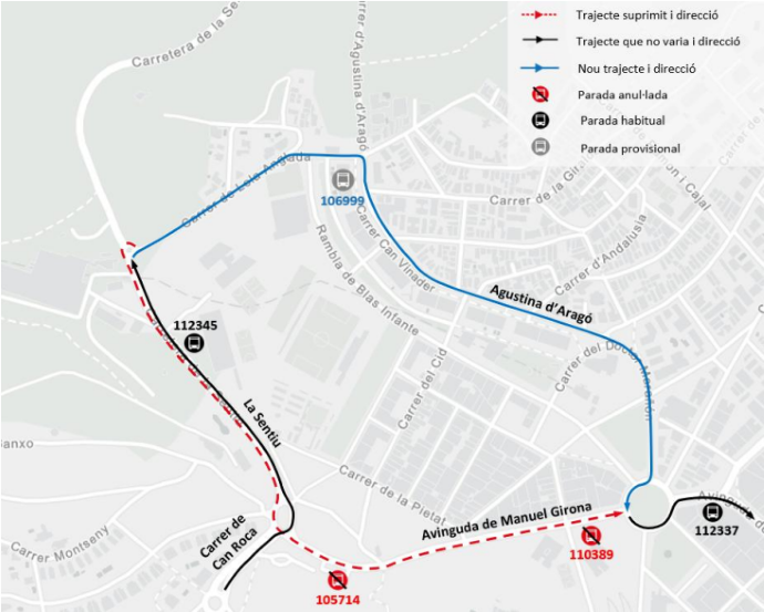 Plànol il·lustratiu. La informació mostrada al plànol es troba descrita al text d'aquesta pàgina.