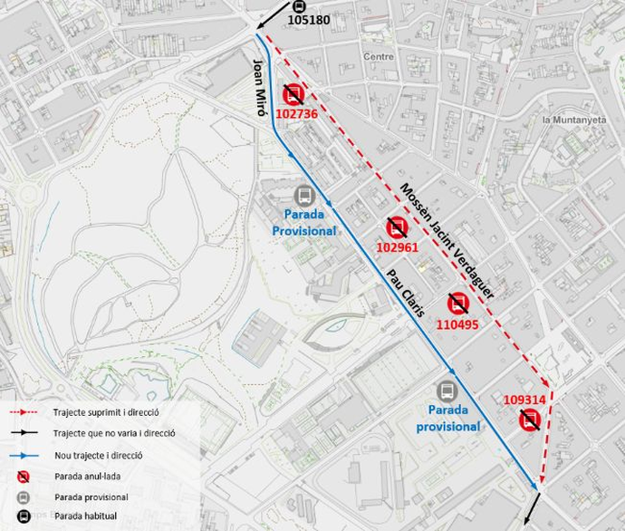 Plànol il·lustratiu. La informació mostrada al plànol es troba descrita al text d'aquesta pàgina.