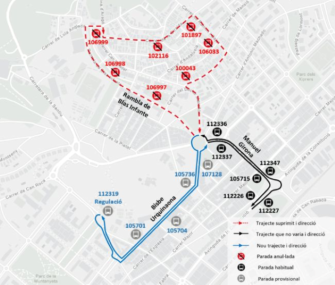 Plànol il·lustratiu. La informació mostrada al plànol es troba descrita al text d'aquesta pàgina.