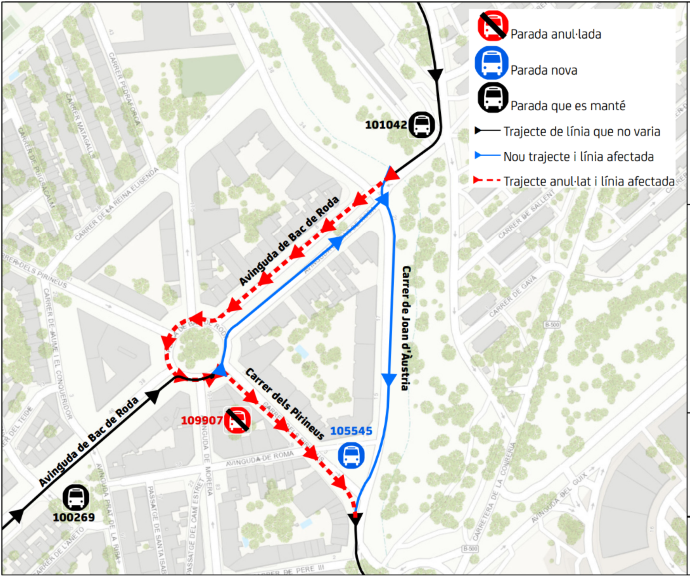 Plànol il·lustratiu. La informació mostrada al plànol es troba descrita al text d'aquesta pàgina.