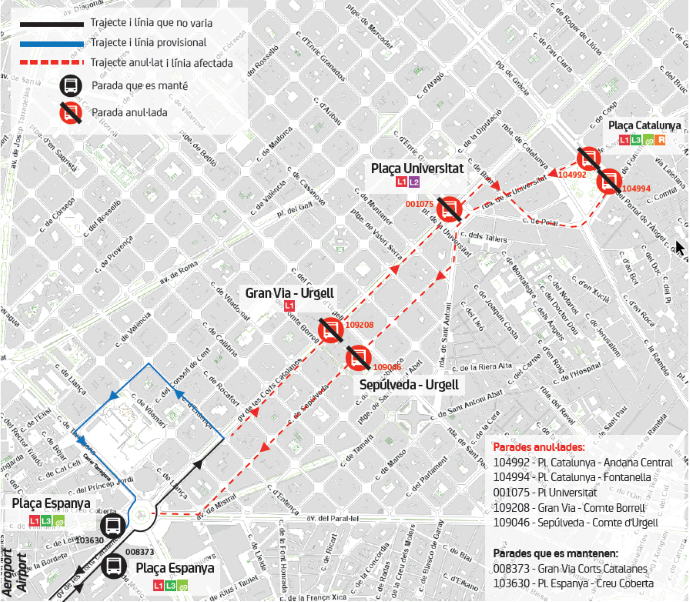 Plànol il·lustratiu. La informació mostrada al plànol es troba descrita al text d'aquesta pàgina.