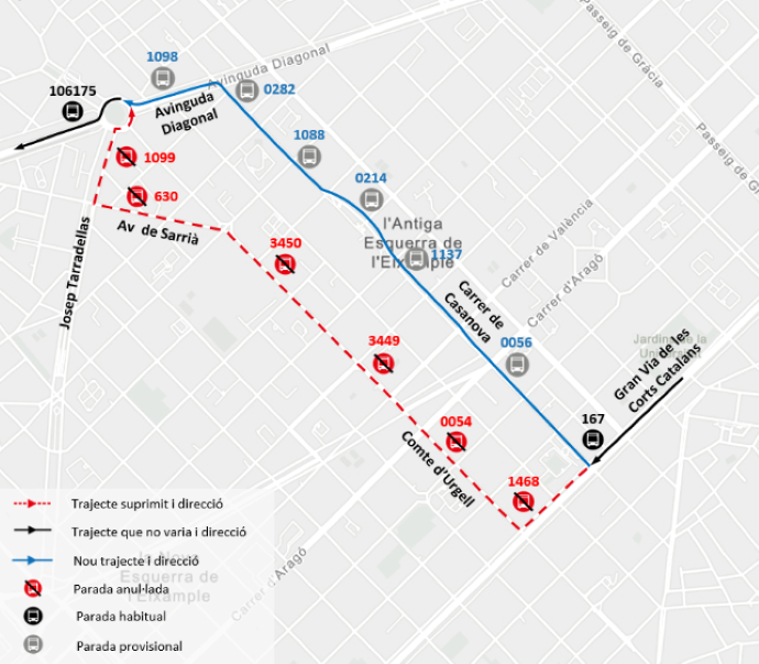 Plànol il·lustratiu. La informació mostrada al plànol es troba descrita al text d'aquesta pàgina.