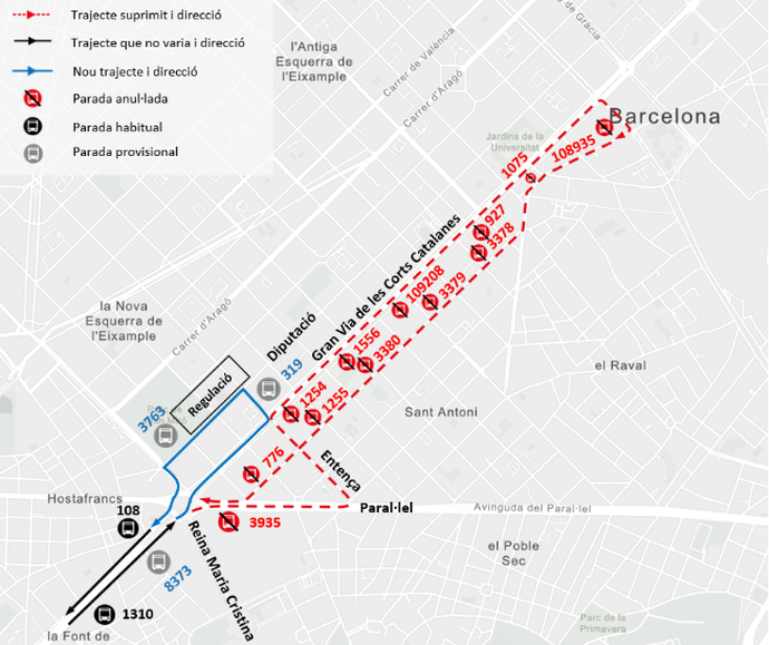 Plànol il·lustratiu. La informació mostrada al plànol es troba descrita al text d'aquesta pàgina.