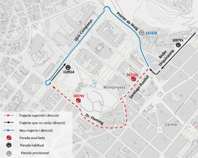 Plànol il·lustratiu. La informació mostrada al plànol es troba descrita al text d'aquesta pàgina.