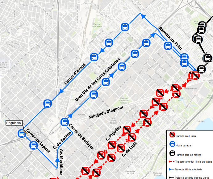 Plànol il·lustratiu. La informació mostrada al plànol es troba descrita al text d'aquesta pàgina.