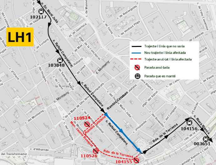 Plànol il·lustratiu. La informació mostrada al plànol es troba descrita al text d'aquesta pàgina.