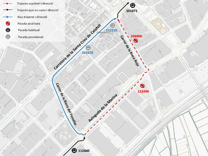 Plànol il·lustratiu. La informació mostrada al plànol es troba descrita al text d'aquesta pàgina.