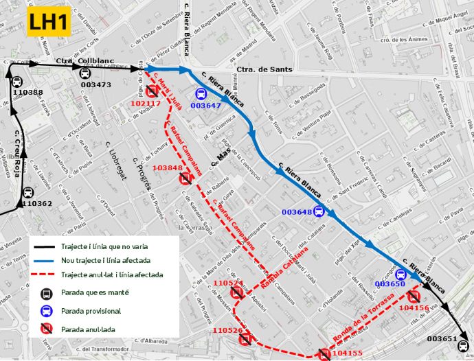 Plànol il·lustratiu. La informació mostrada al plànol es troba descrita al text d'aquesta pàgina.