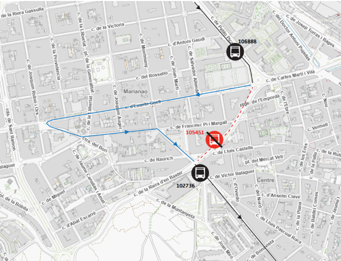 Plànol il·lustratiu. La informació mostrada al plànol es troba descrita al text d'aquesta pàgina.