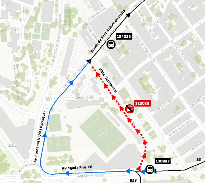 Plànol il·lustratiu. La informació mostrada al plànol es troba descrita al text d'aquesta pàgina.