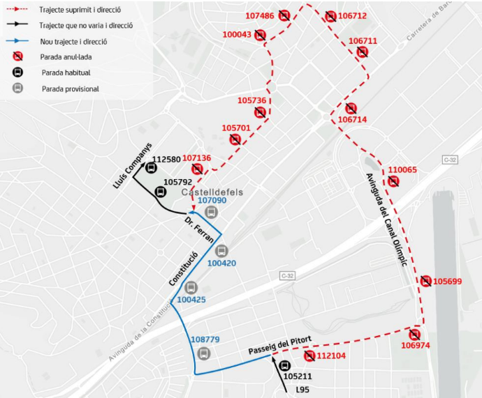 Plànol il·lustratiu. La informació mostrada al plànol es troba descrita al text d'aquesta pàgina.