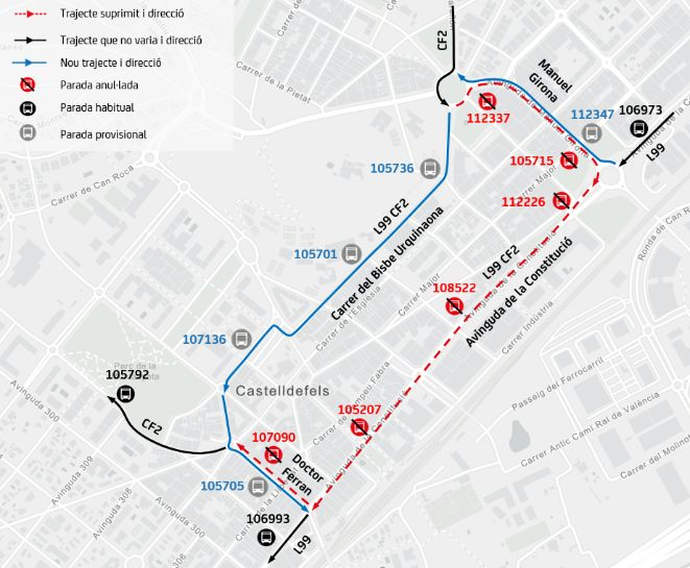 Plànol il·lustratiu. La informació mostrada al plànol es troba descrita al text d'aquesta pàgina.