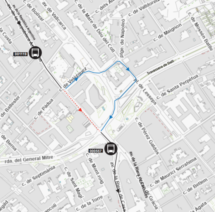 Plànol il·lustratiu. La informació mostrada al plànol es troba descrita al text d'aquesta pàgina.