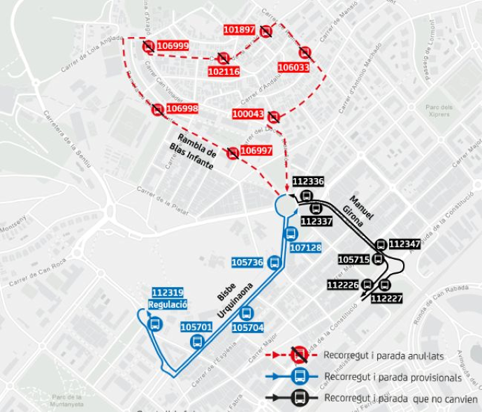 Plànol il·lustratiu. La informació mostrada al plànol es troba descrita al text d'aquesta pàgina.